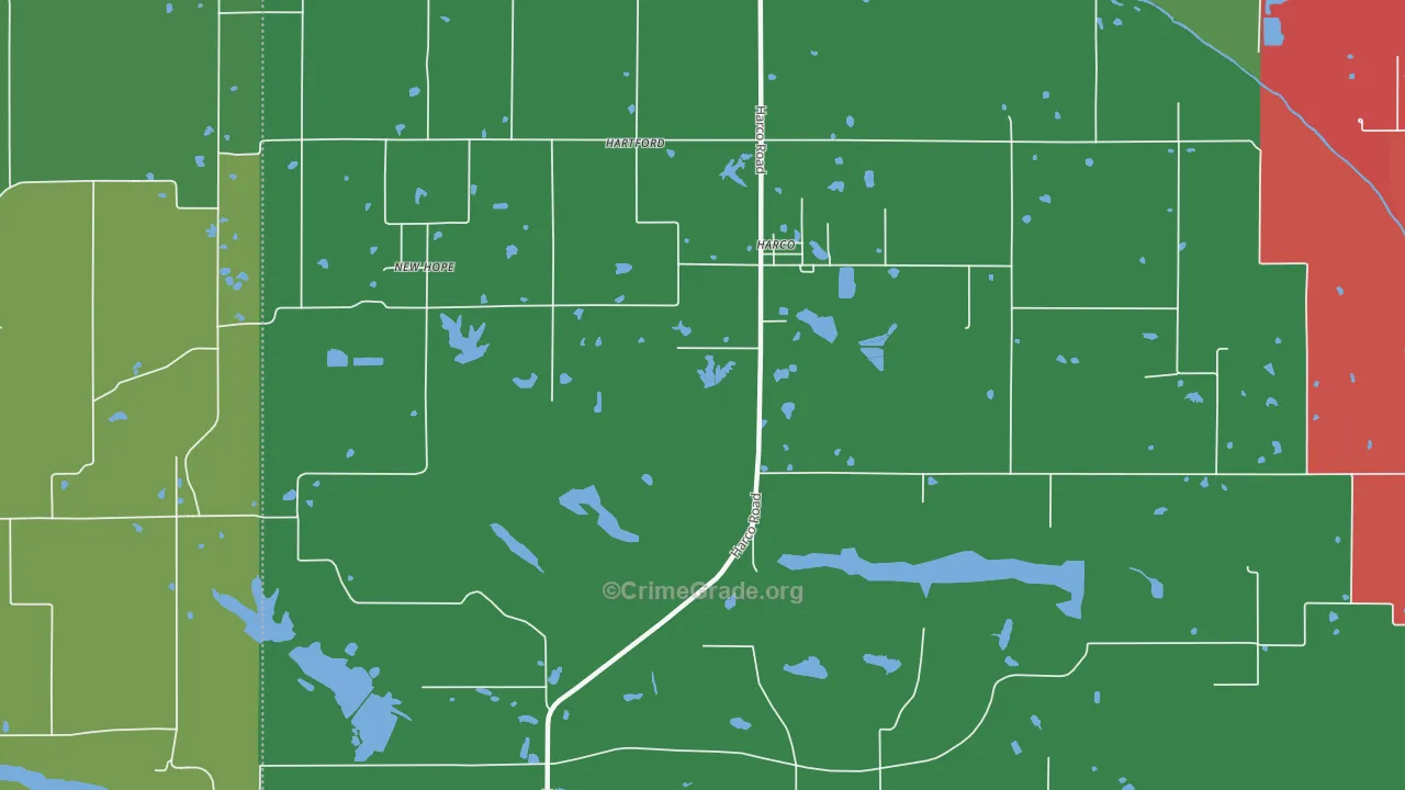 Harco, IL Map of Drug-Related Crime Rates