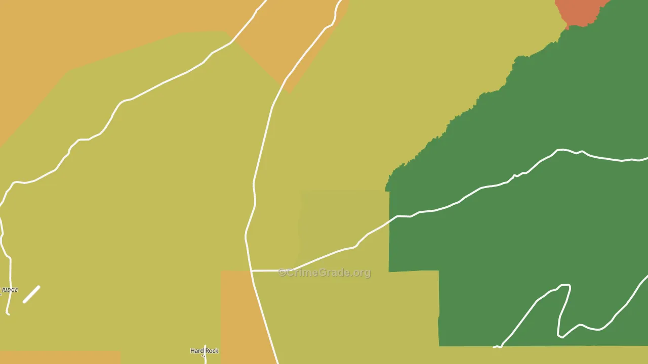 Hard Rocks, AZ Map of Drug-Related Crime Rates