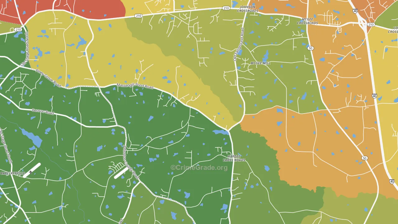 Hardee Cross Roads, NC Map of Drug-Related Crime Rates
