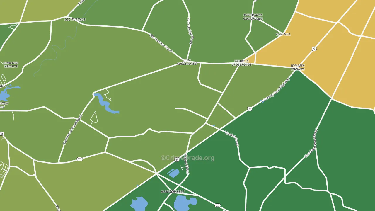 Hardscrabble, DE Map of Drug-Related Crime Rates
