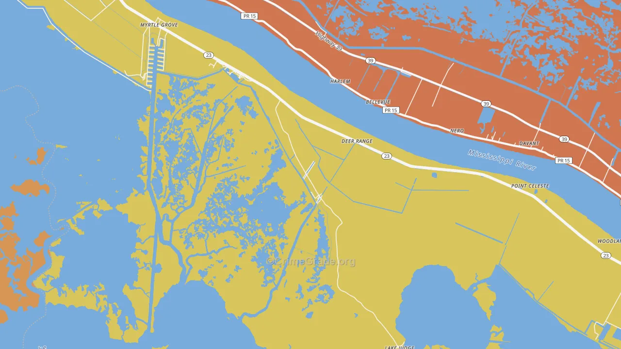 Harlem, LA Map of Drug-Related Crime Rates