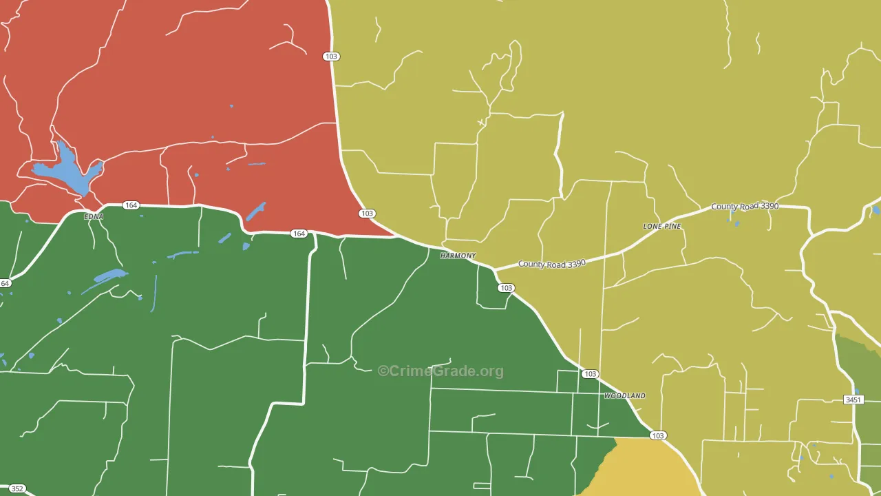 Harmony, AR Map of Drug-Related Crime Rates
