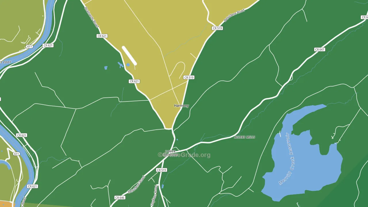 Harmony, NJ Map of Drug-Related Crime Rates
