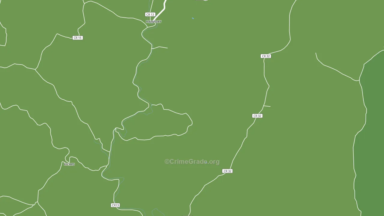 Harmony, WV Map of Drug-Related Crime Rates