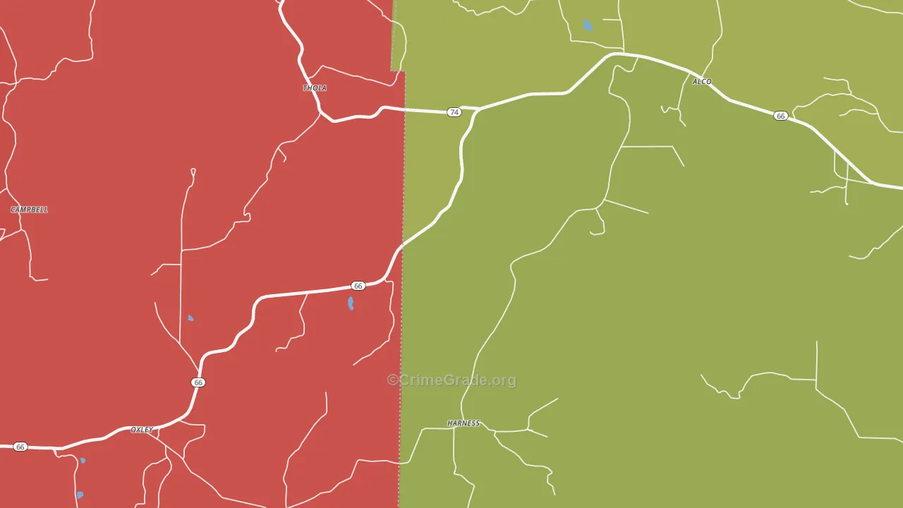 Harness, AR Map of Drug-Related Crime Rates