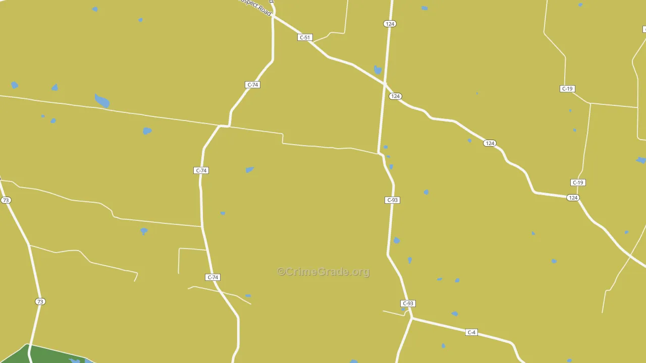Harriett, OH Map of Drug-Related Crime Rates