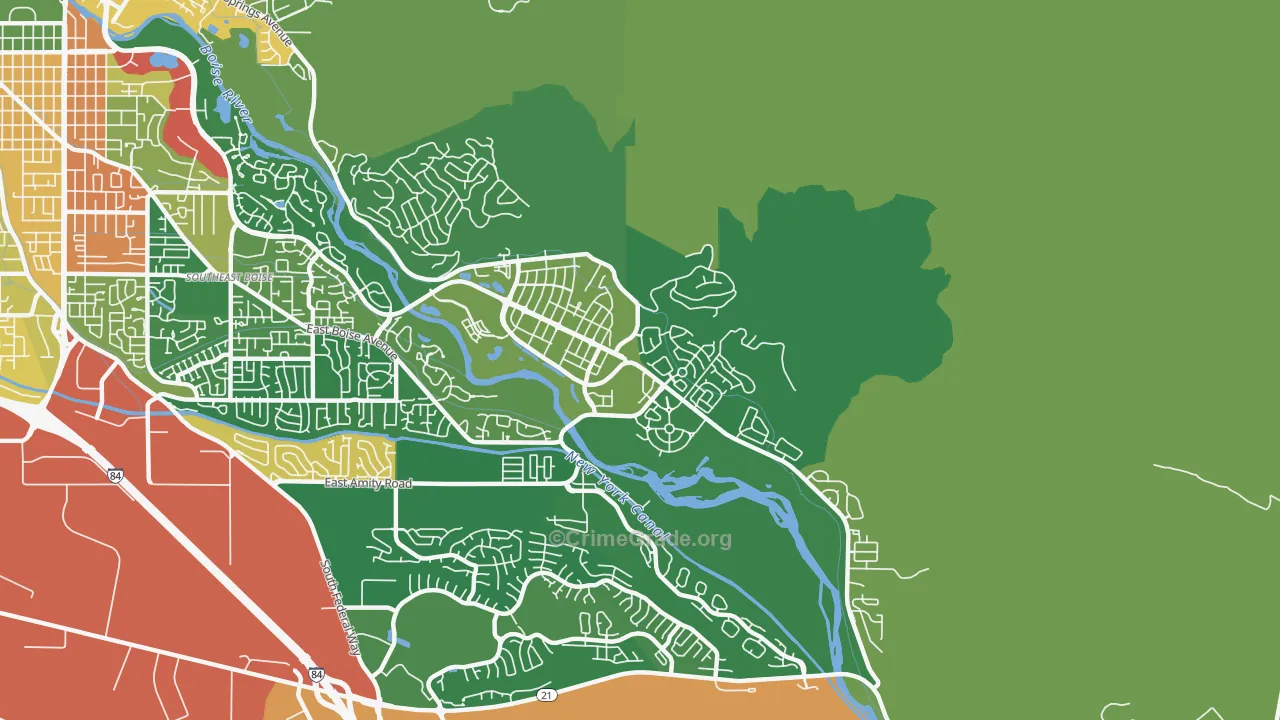 Harris Ranch, Boise, ID Map of Drug-Related Crime Rates