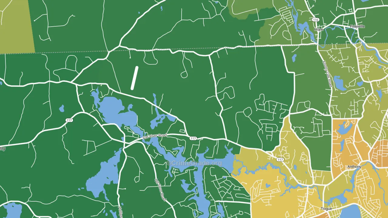Harris, RI Map of Drug-Related Crime Rates