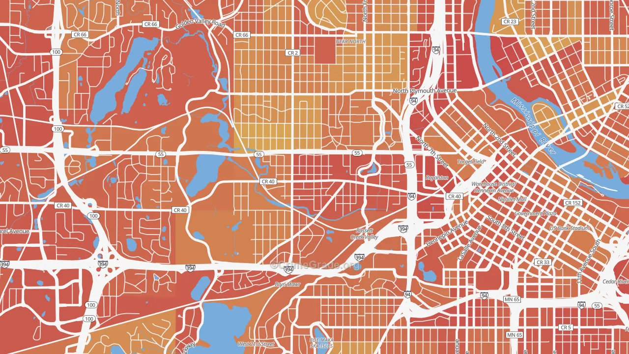 Harrison, Minneapolis, MN Map of Drug-Related Crime Rates