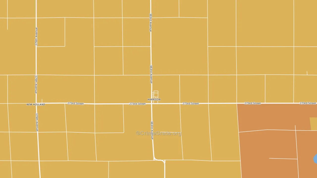 Harrison, SD Map of Drug-Related Crime Rates