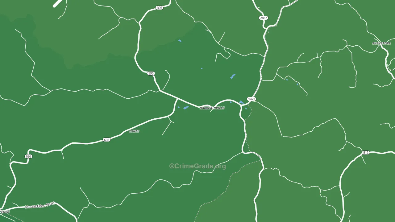 Harrisonville, KY Map of Drug-Related Crime Rates