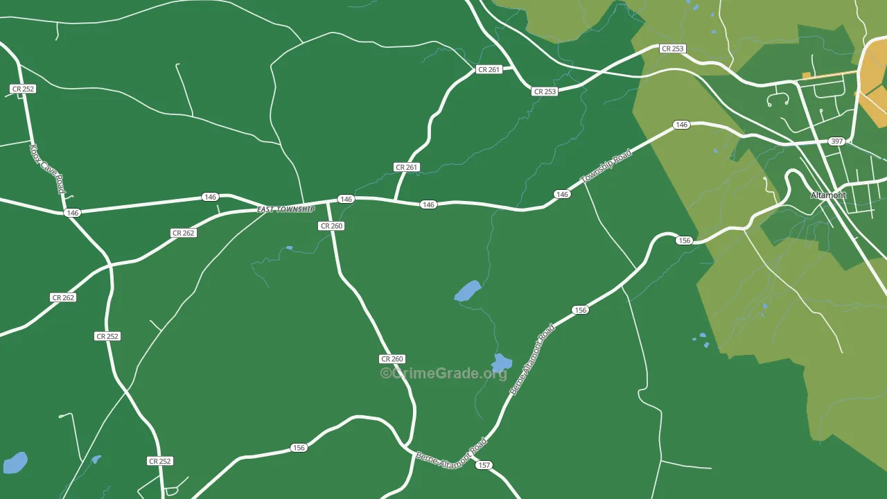 Hartmans Corners, NY Map of Drug-Related Crime Rates