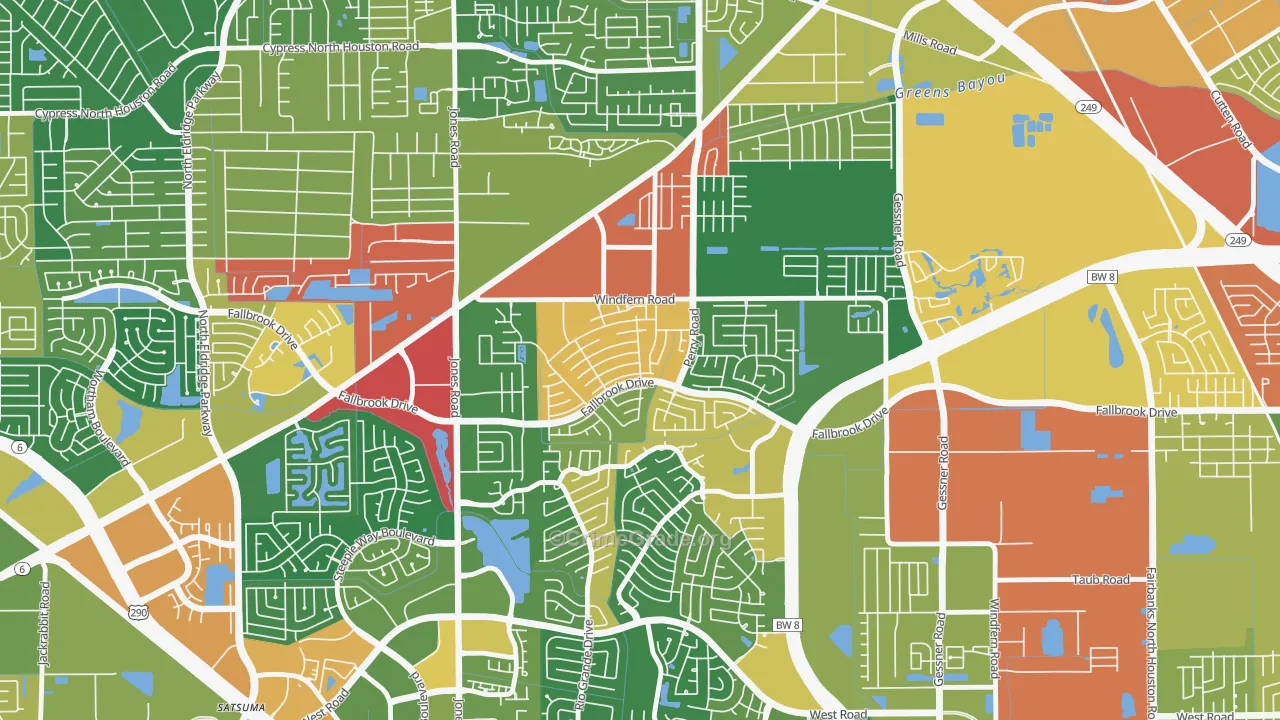 Harvest Bend, Houston, TX Map of Drug-Related Crime Rates