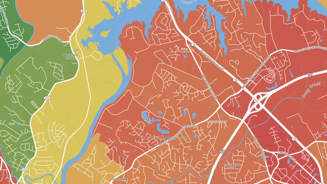 Harwood Lane, Charlotte, NC Map of Drug-Related Crime Rates