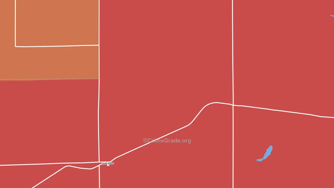 Haswell, CO Map of Drug-Related Crime Rates