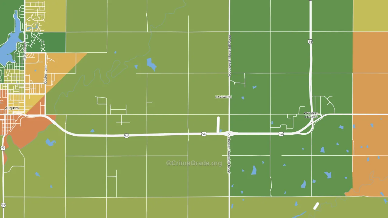 Haverhill, KS Map of Drug-Related Crime Rates