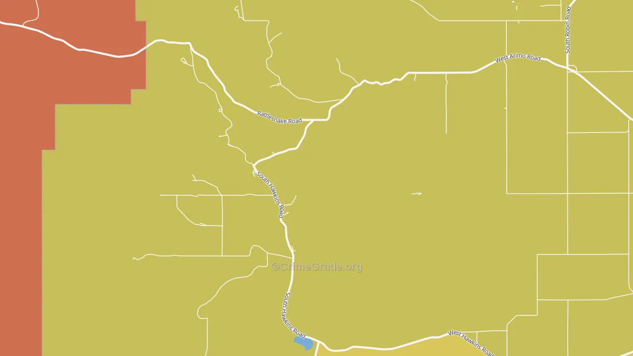 Hawkins, ID Map of Drug-Related Crime Rates