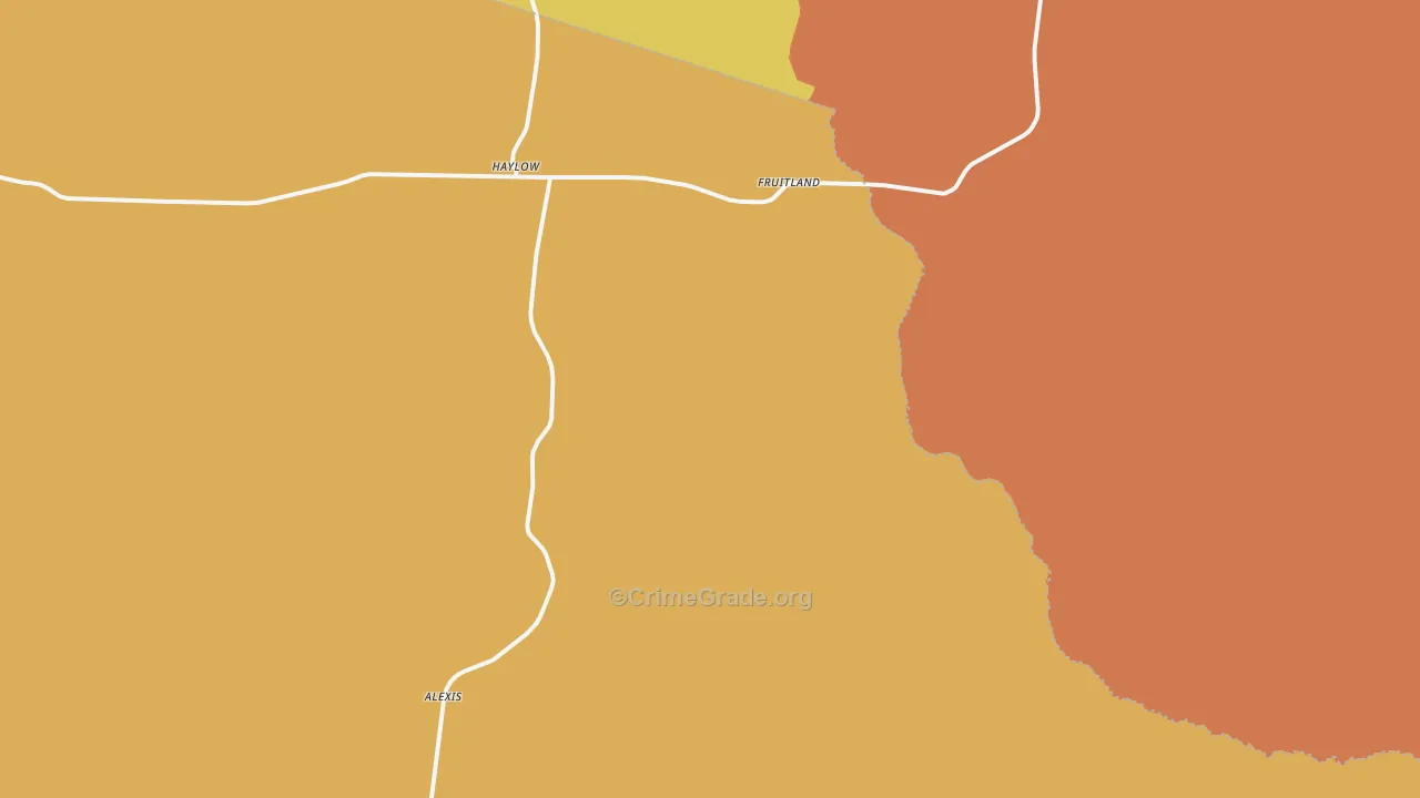 Haylow, GA Map of Drug-Related Crime Rates