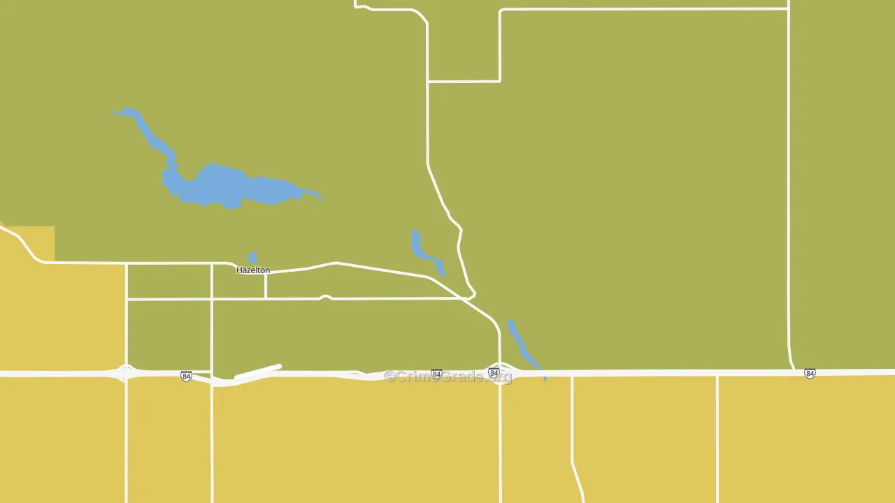 Hazelton, ID Map of Drug-Related Crime Rates