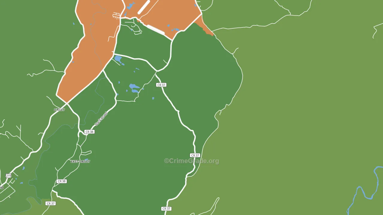 Hazelwood, WV Map of Drug-Related Crime Rates