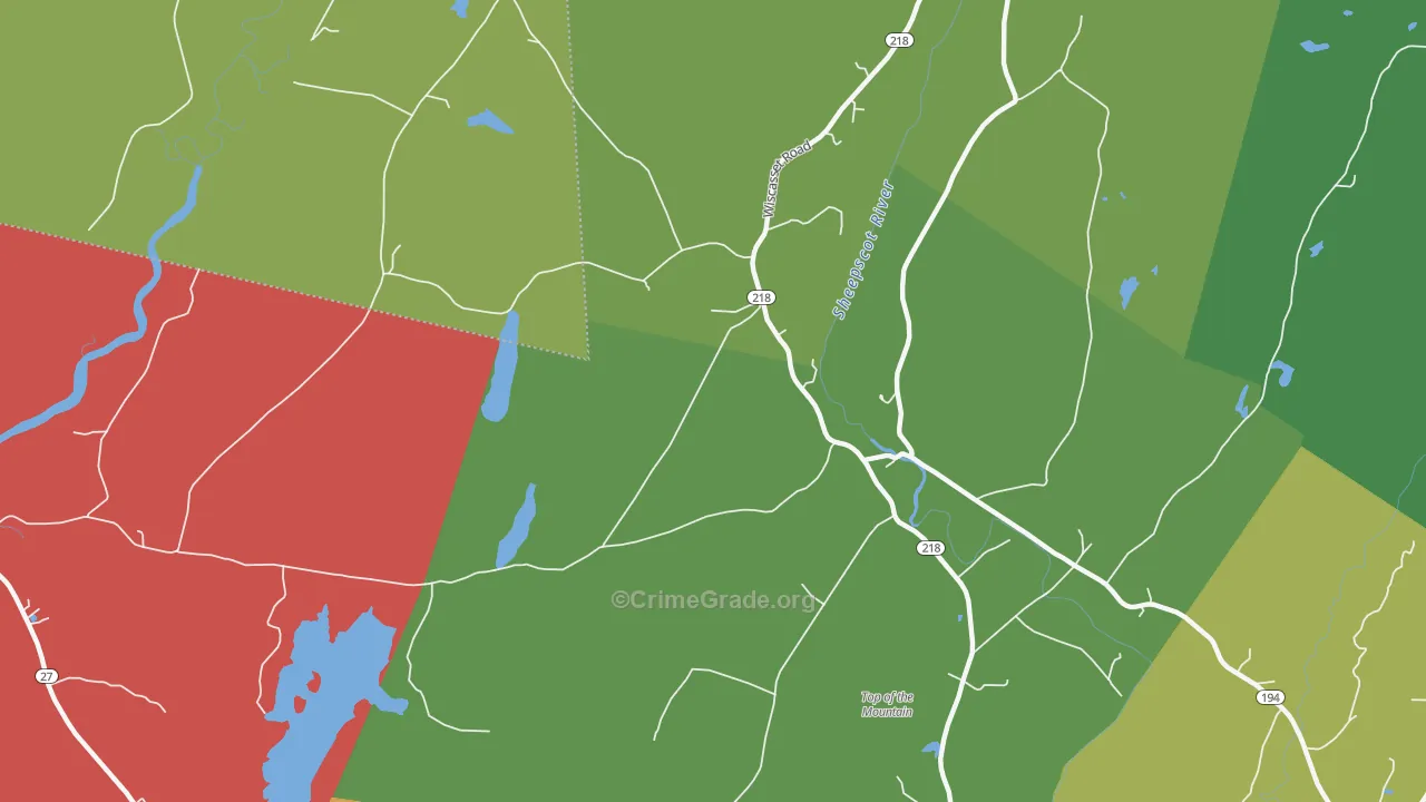 Head Tide, ME Map of Drug-Related Crime Rates