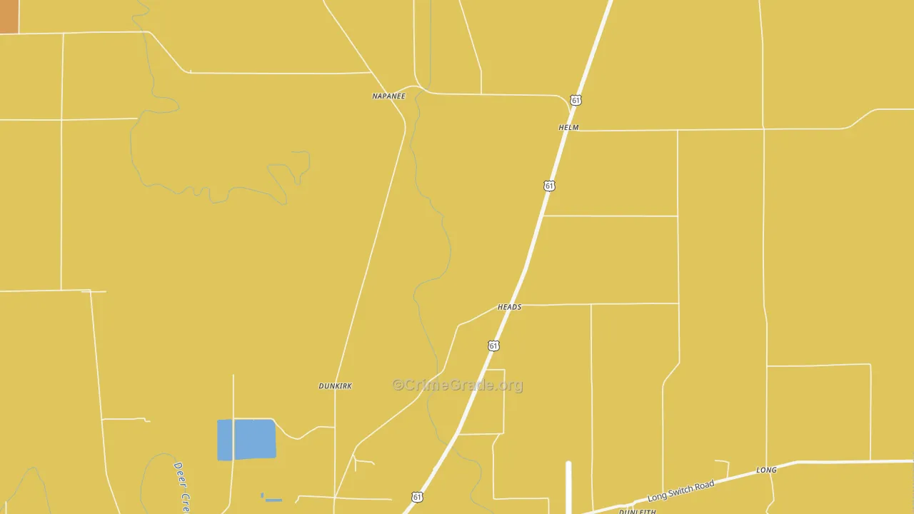 Heads, MS Map of Drug-Related Crime Rates