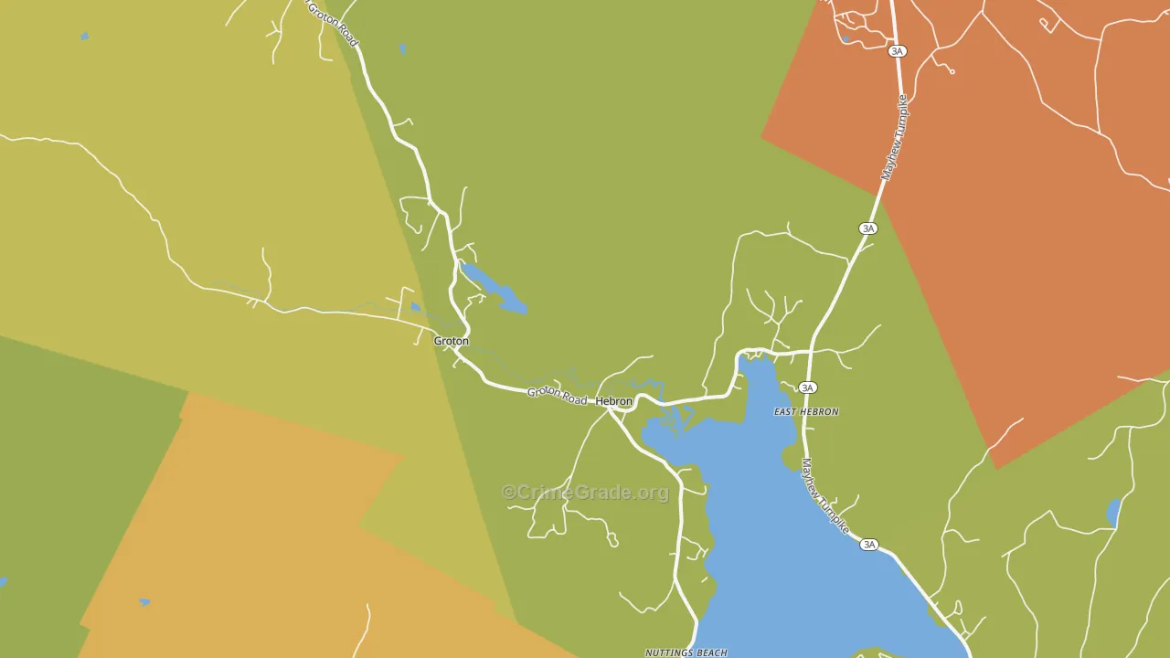 Hebron, NH Map of Drug-Related Crime Rates