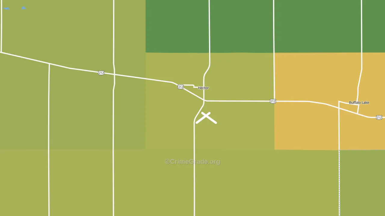 Hector, MN Map of Drug-Related Crime Rates