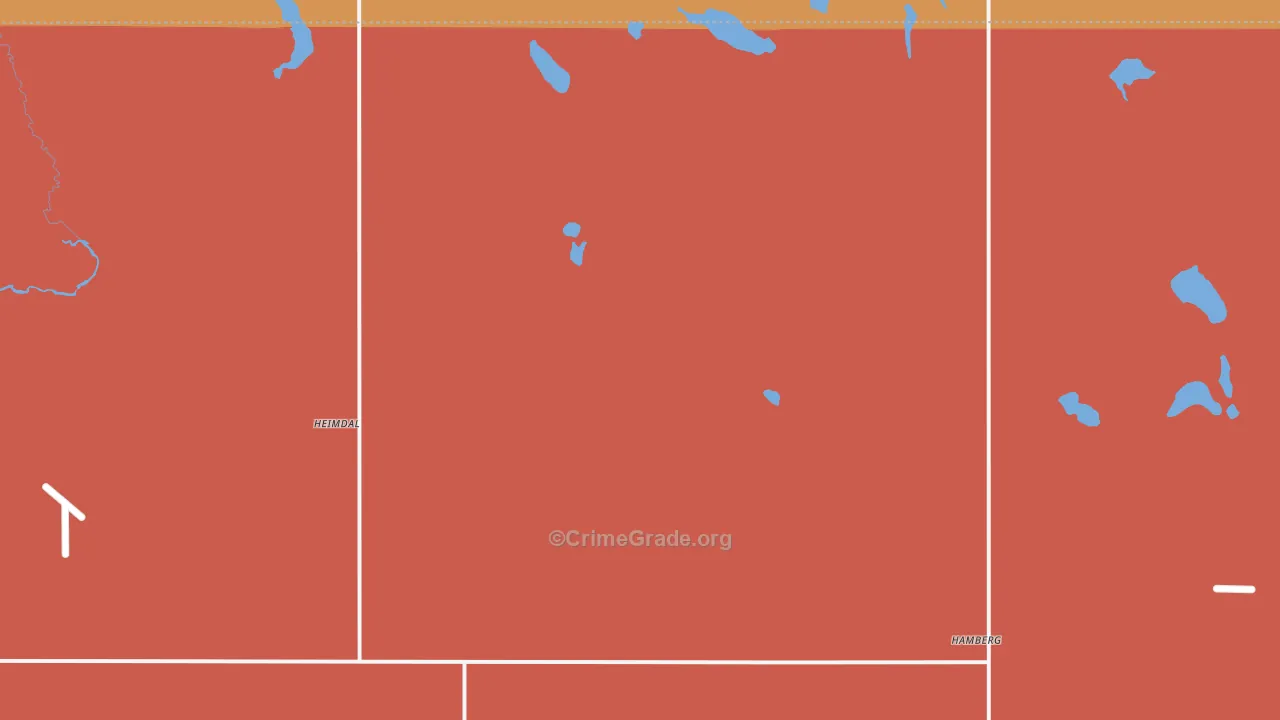 Heimdal, ND Map of Drug-Related Crime Rates