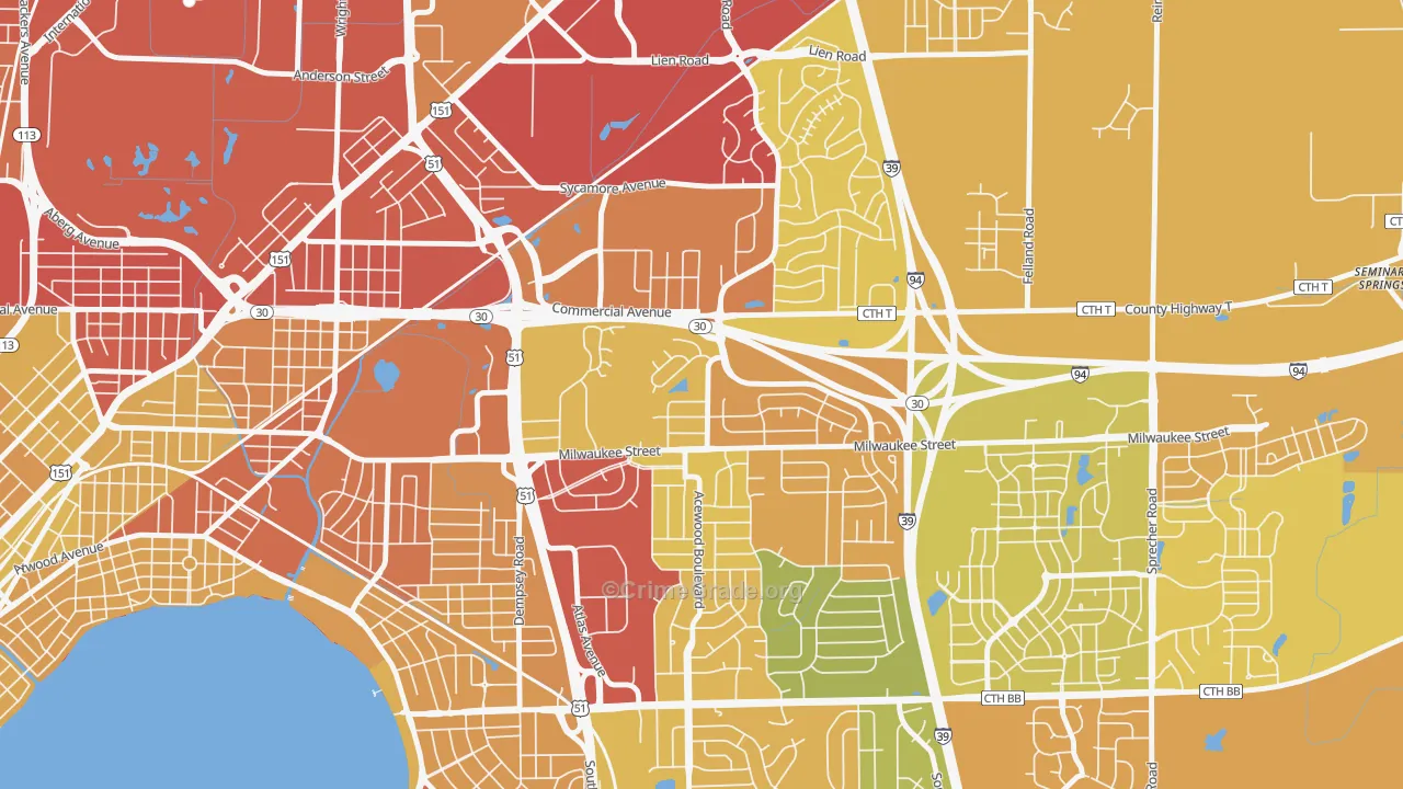 Heistand, Madison, WI Map of Drug-Related Crime Rates