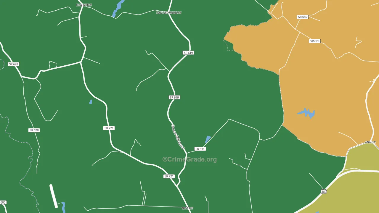 Helmet, VA Map of Drug-Related Crime Rates