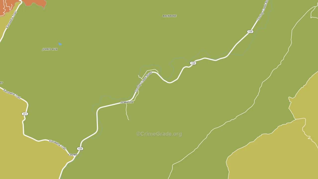 Hematite, VA Map of Drug-Related Crime Rates