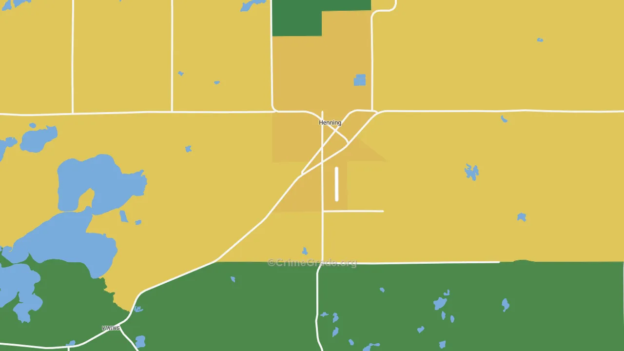 Henning, MN Map of Drug-Related Crime Rates
