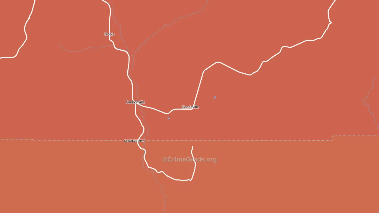Henrieville, UT Map of Drug-Related Crime Rates