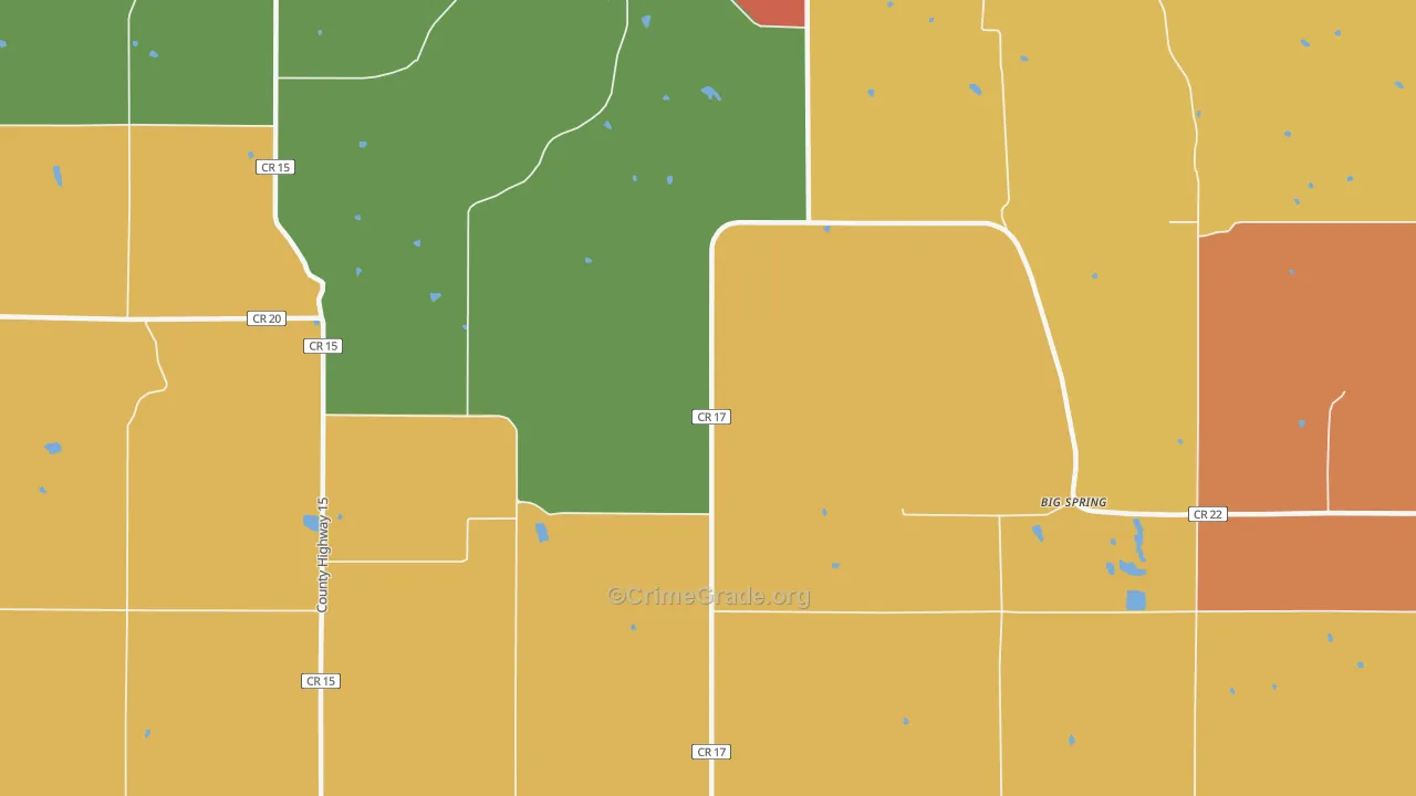 Henrytown, MN Map of Drug-Related Crime Rates