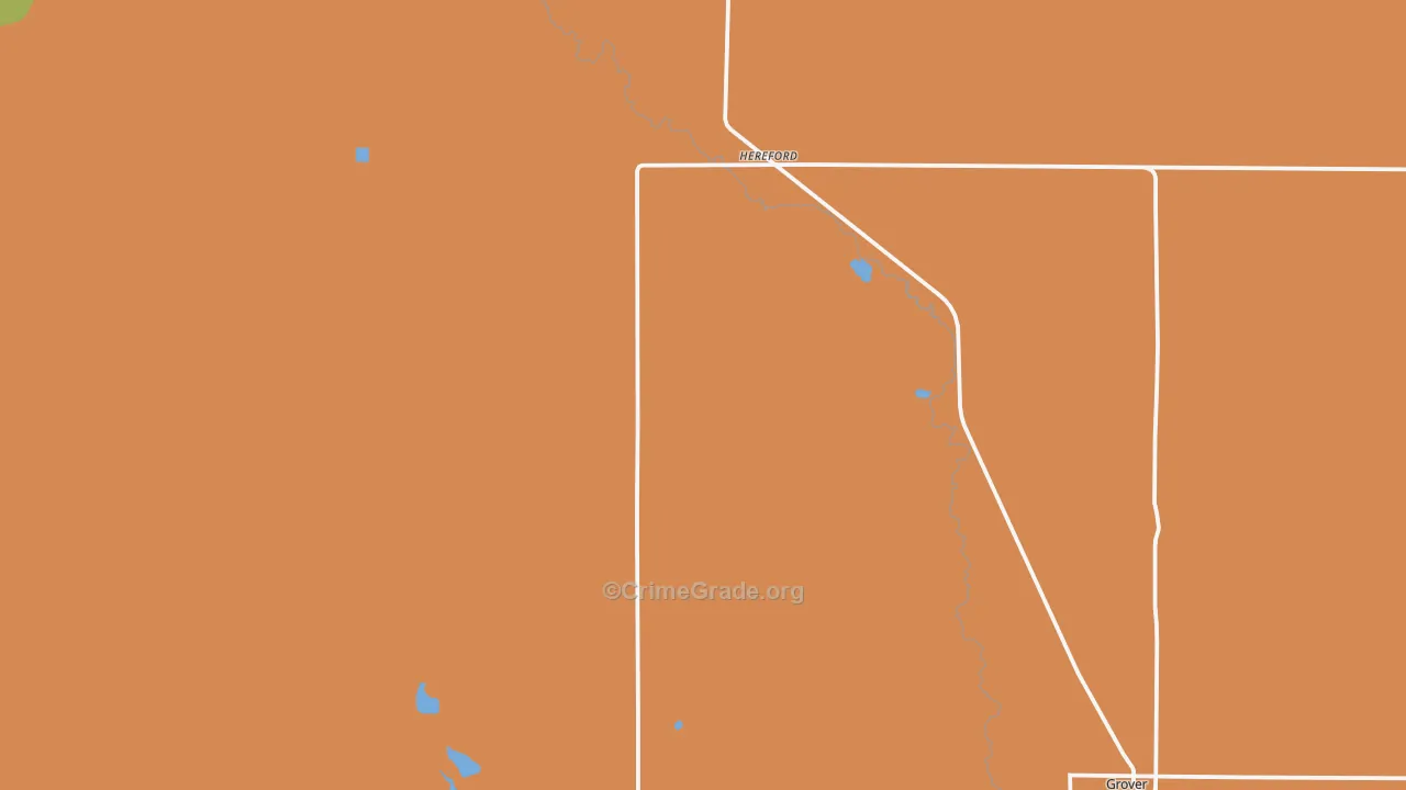 Hereford, CO Map of Drug-Related Crime Rates
