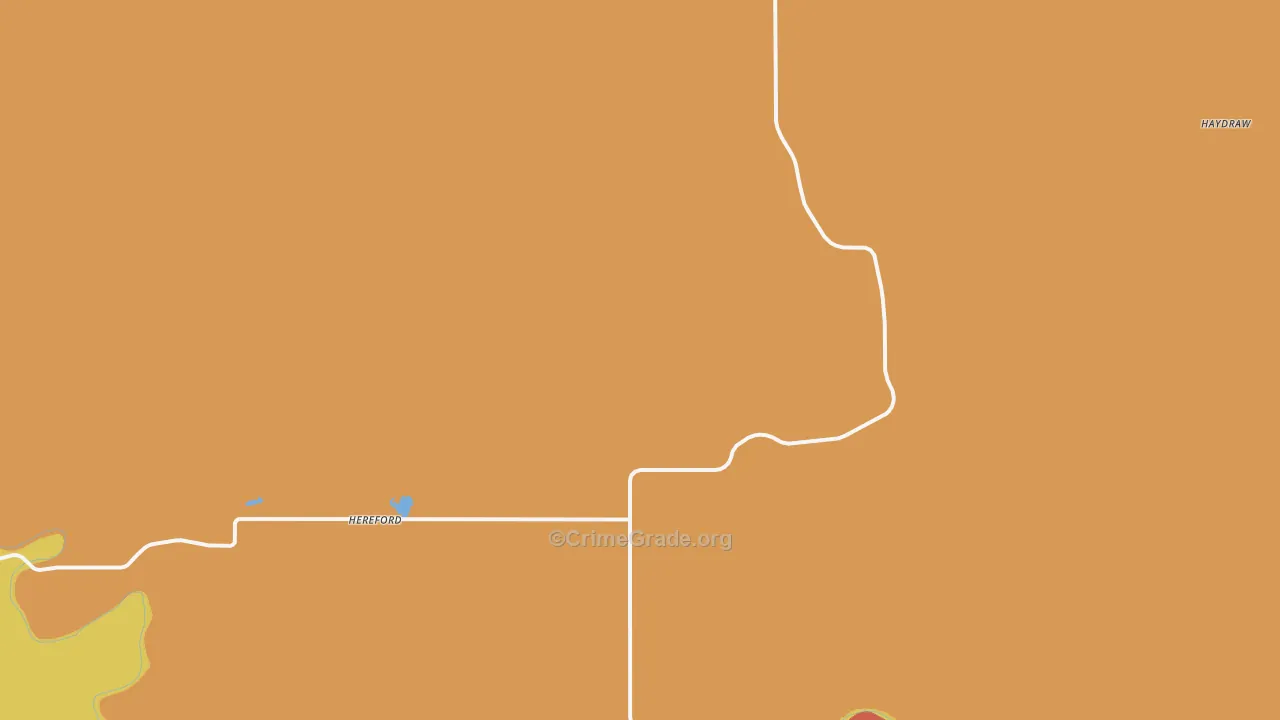 Hereford, SD Map of Drug-Related Crime Rates