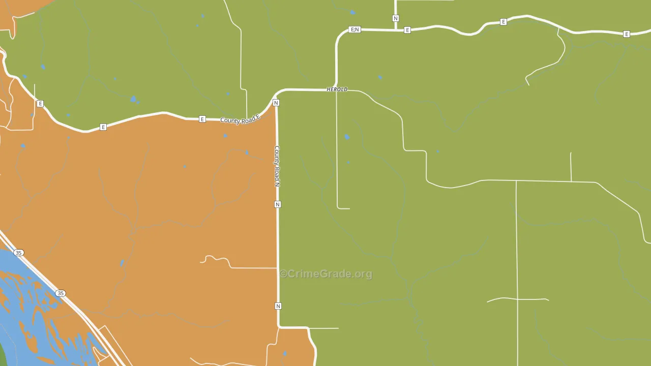 Herold, WI Map of Drug-Related Crime Rates