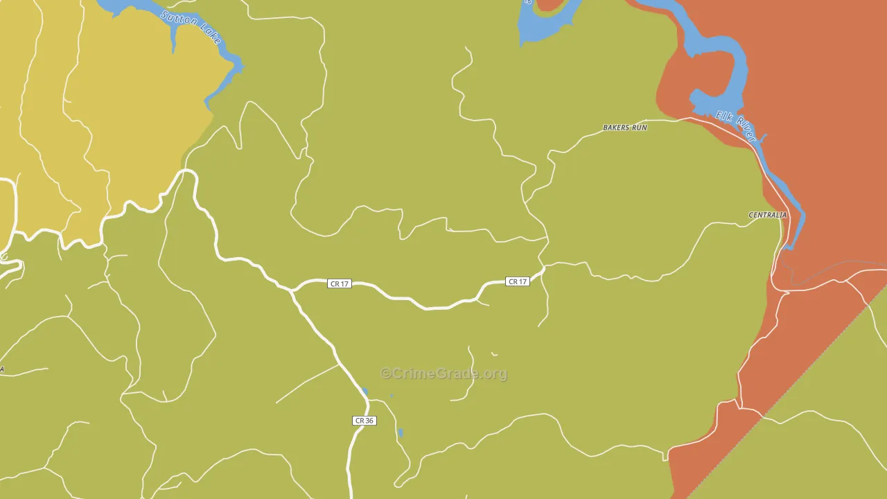 Herold, WV Map of Drug-Related Crime Rates