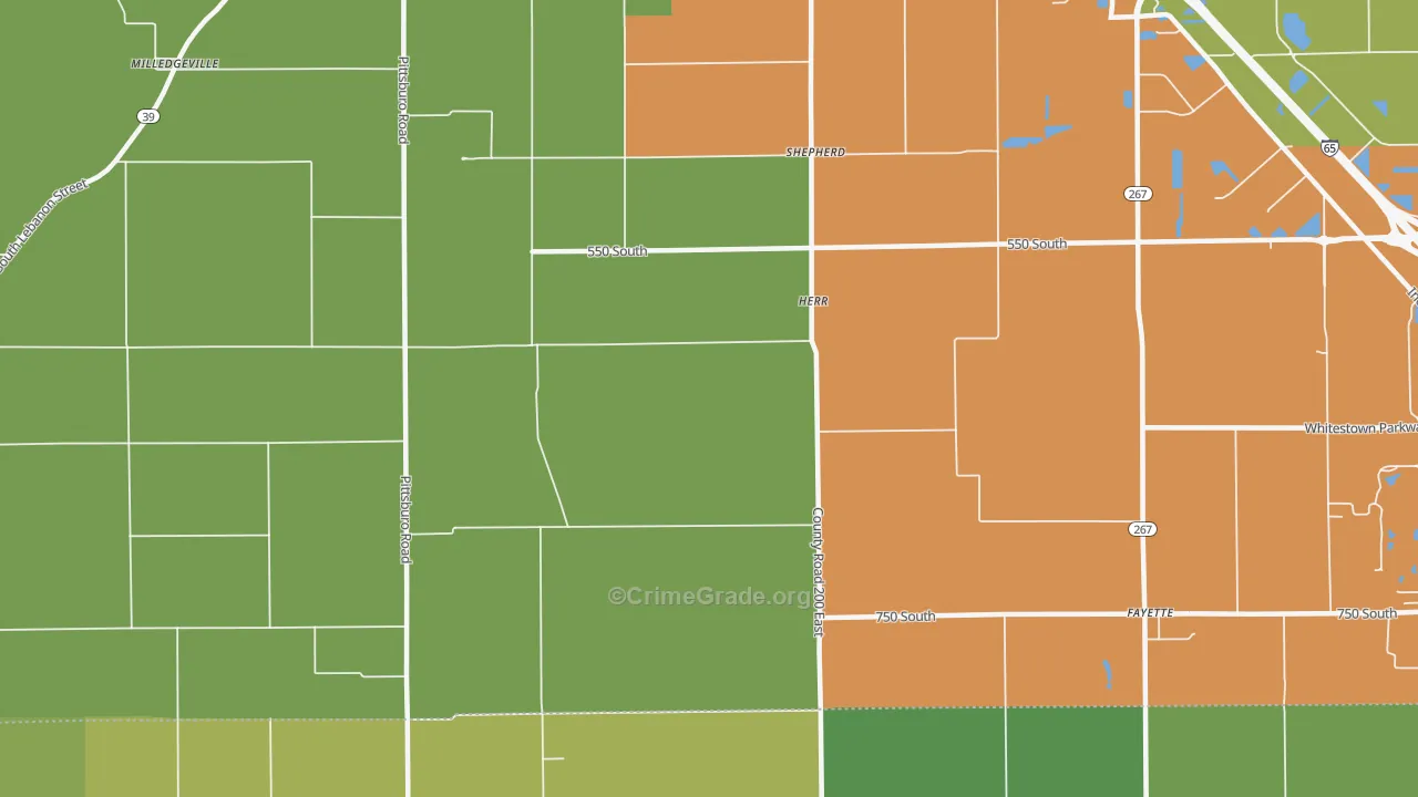 Herr, IN Map of Drug-Related Crime Rates