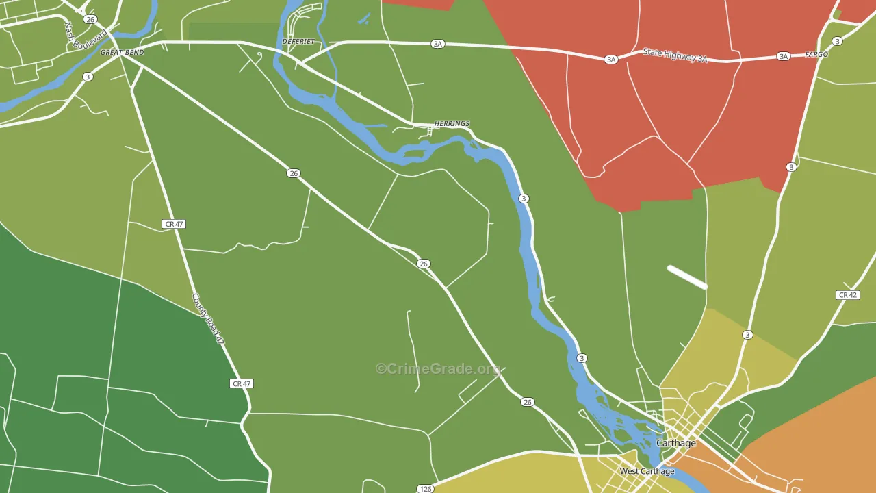 Herrings, NY Map of Drug-Related Crime Rates