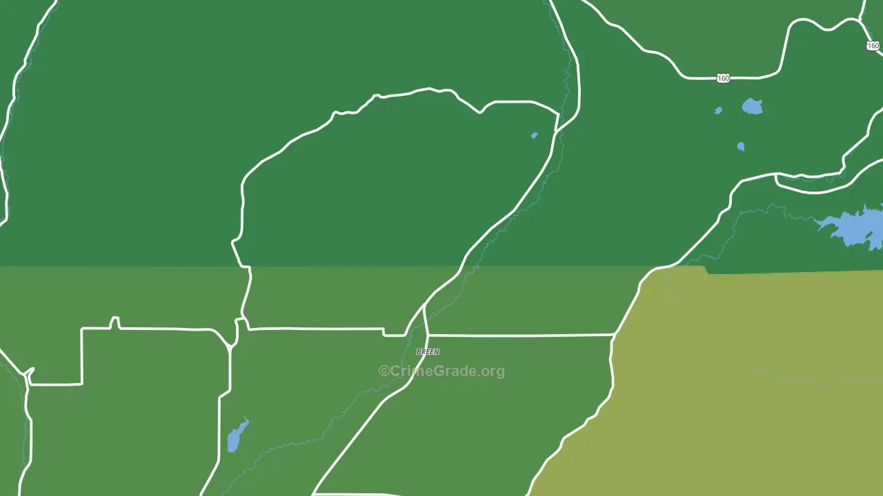 Hesperus, CO Map of Drug-Related Crime Rates