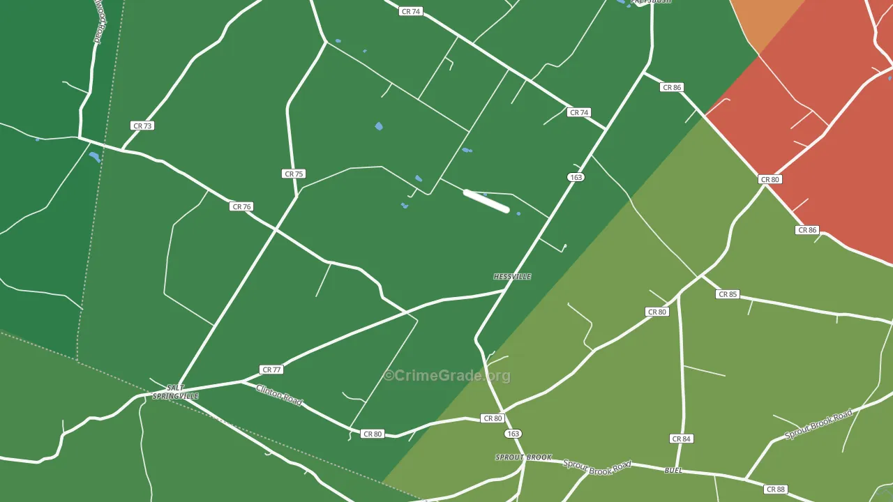 Hessville, NY Map of Drug-Related Crime Rates