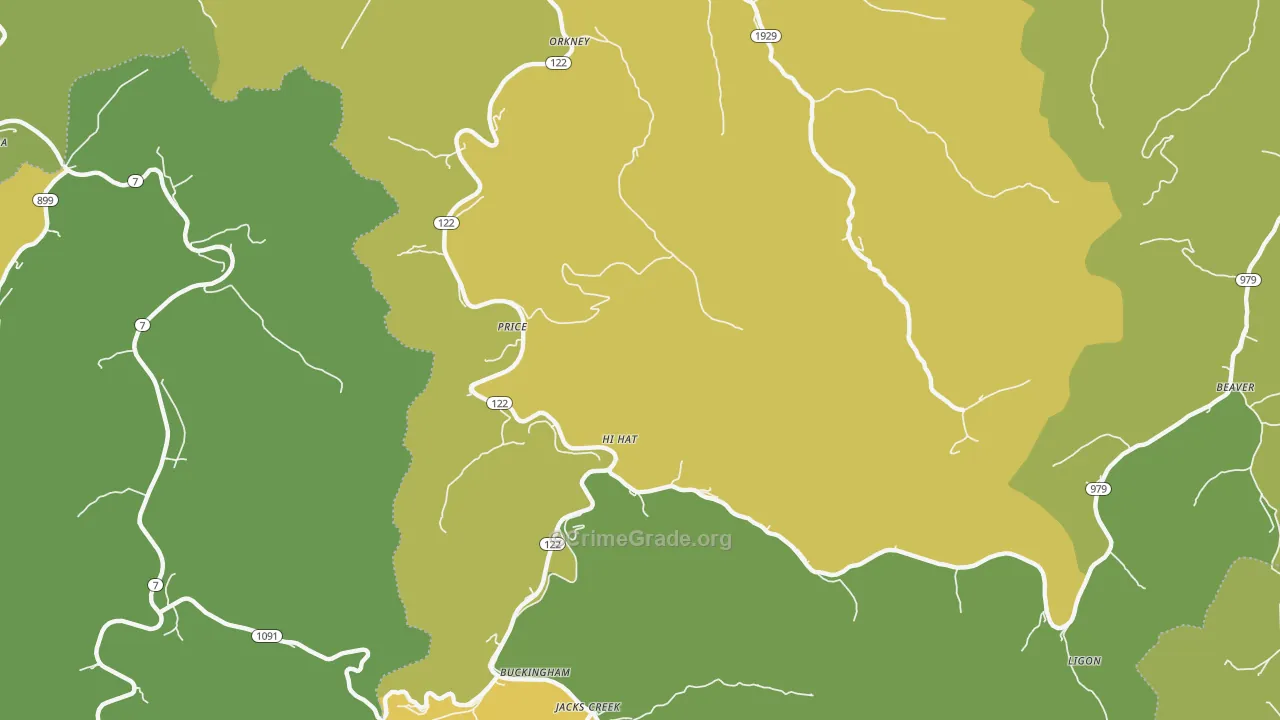 Hi Hat, KY Map of Drug-Related Crime Rates