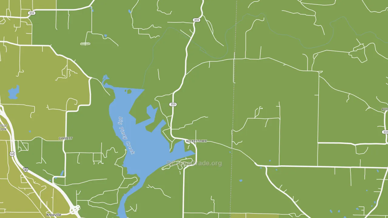 Hickeytown, AR Map of Drug-Related Crime Rates