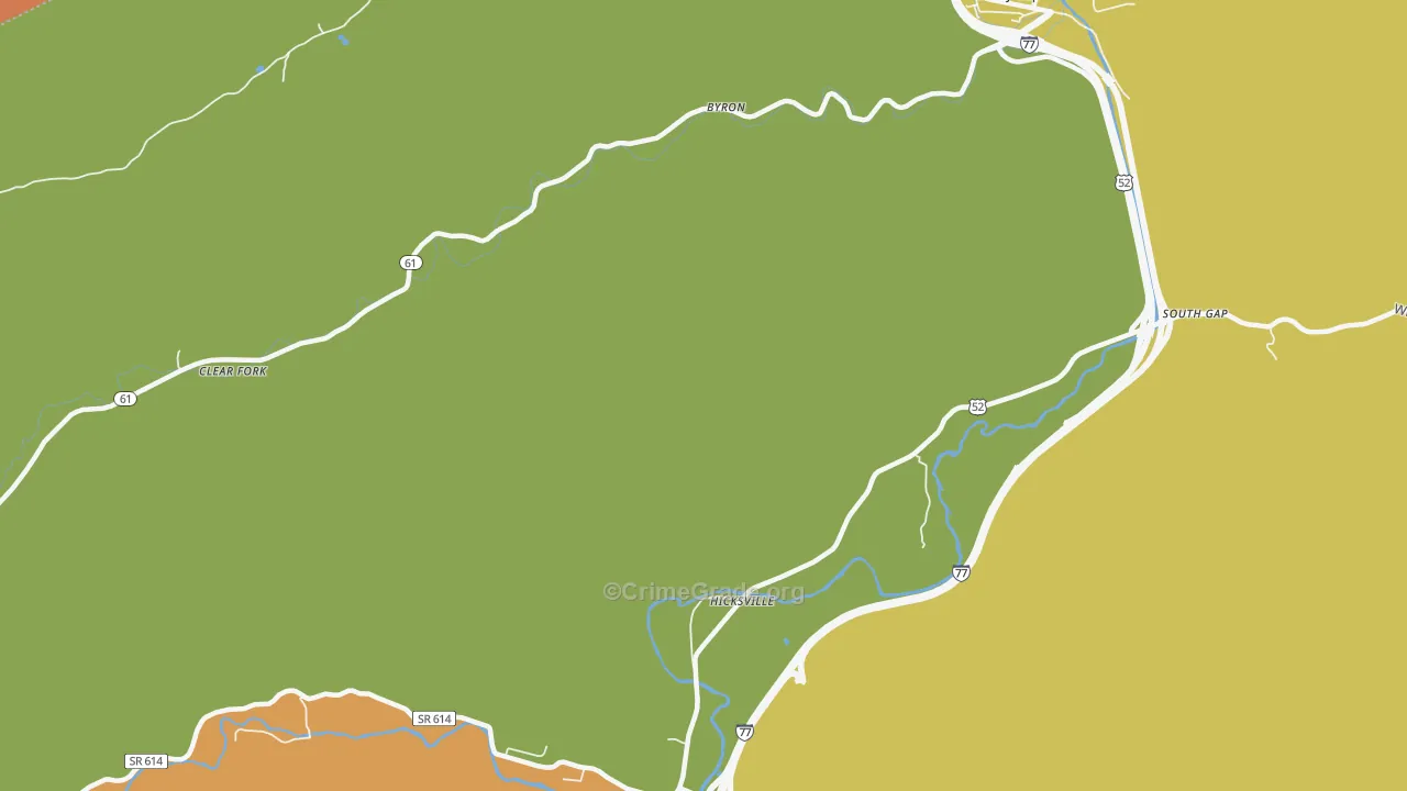 Hicksville, VA Map of Drug-Related Crime Rates
