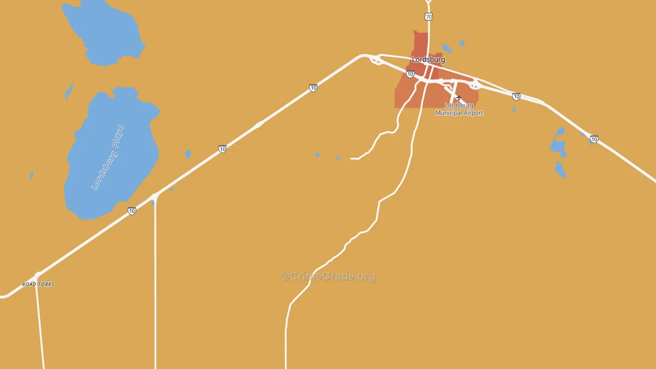 Hidalgo County, NM Map of Drug-Related Crime Rates