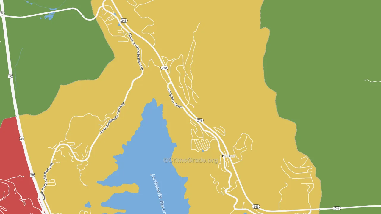 Hideout, UT Map of Drug-Related Crime Rates
