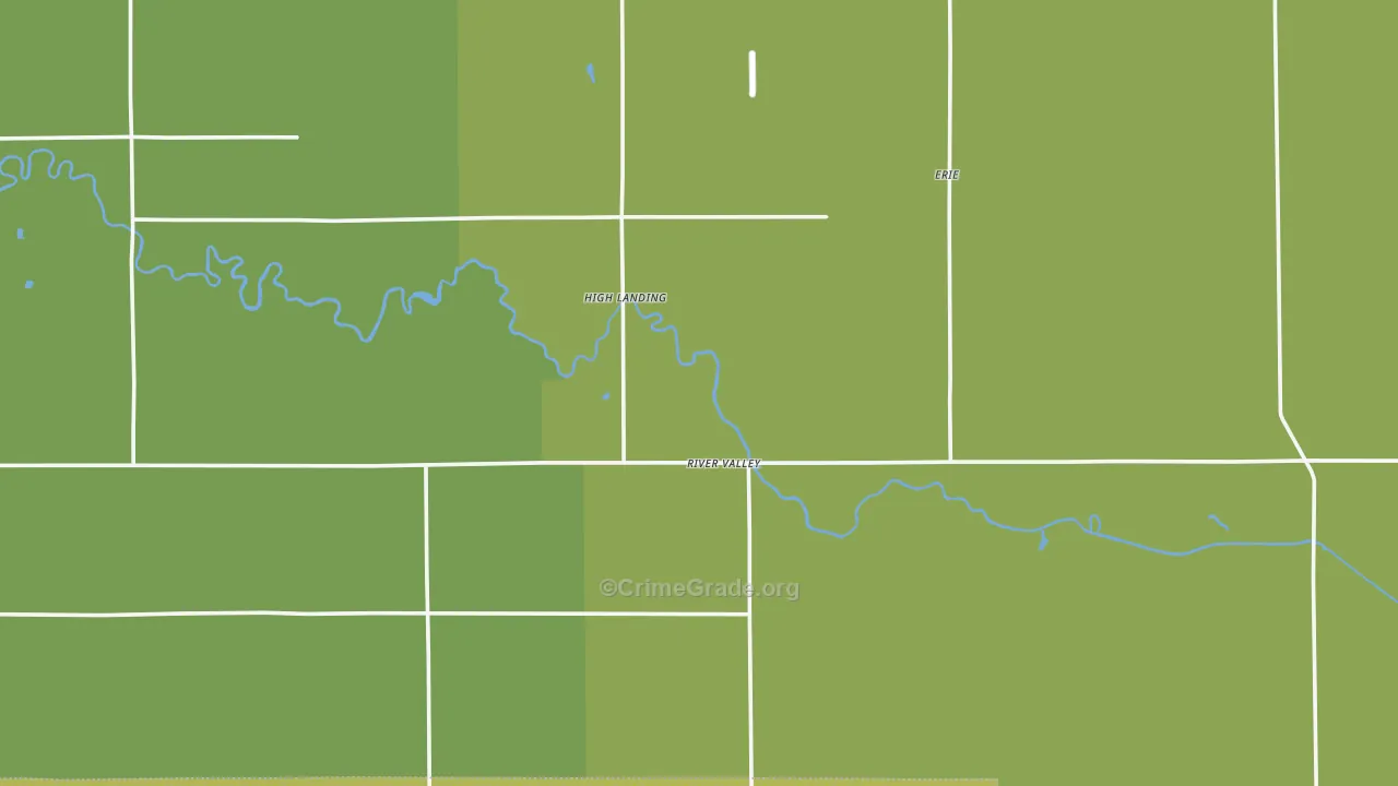High Landing, MN Map of Drug-Related Crime Rates