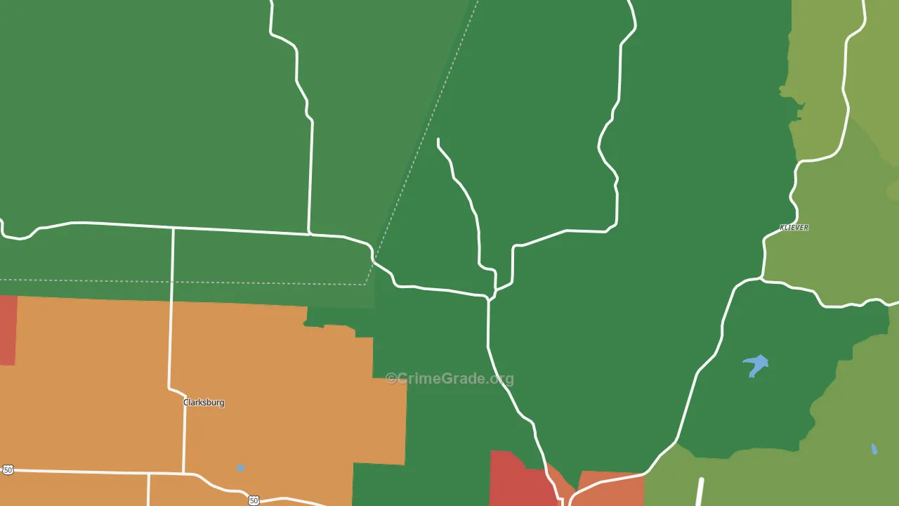 High Point, MO Map of Drug-Related Crime Rates
